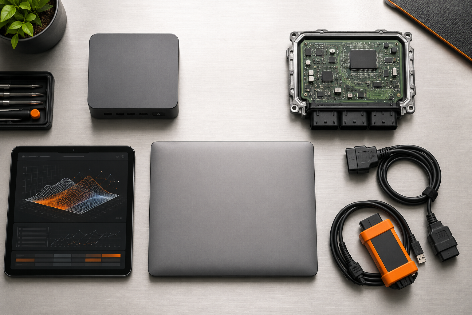 CalibraLogic AI ECU calibration workstation